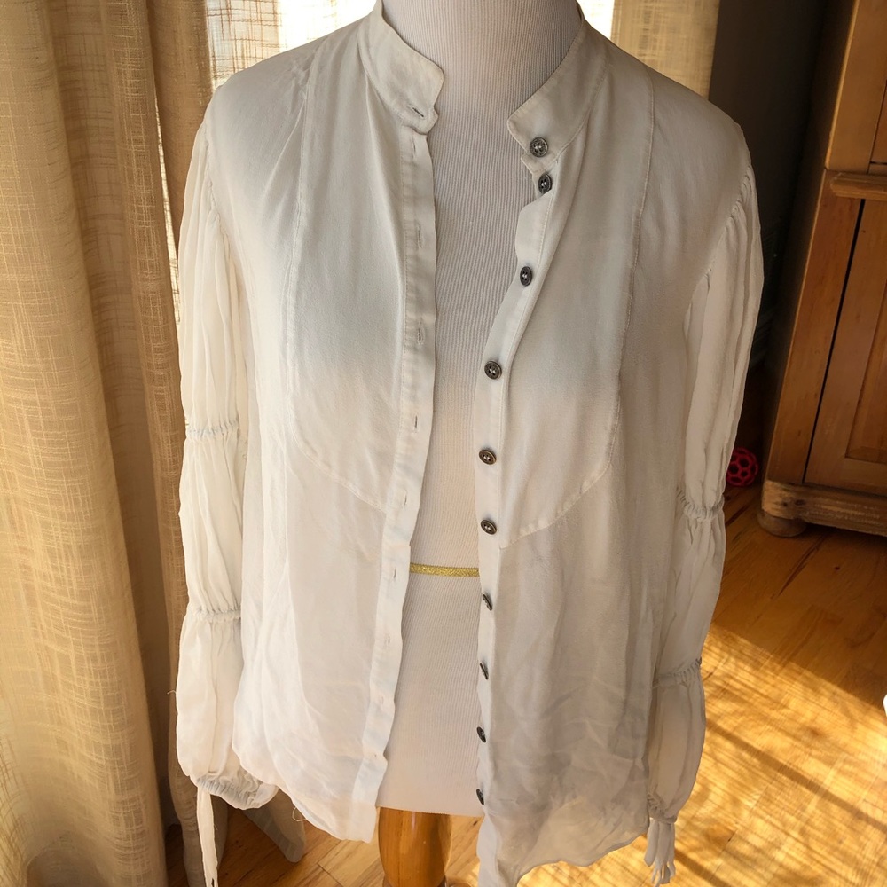 White button blouse